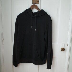 Everlane French Terry Hoodie Black Uniform Collection Large